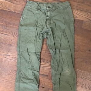 Patagonia Men's Organic Cotton Green Pants 32 Long